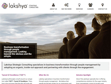 Tablet Screenshot of lakshyastrategic.com